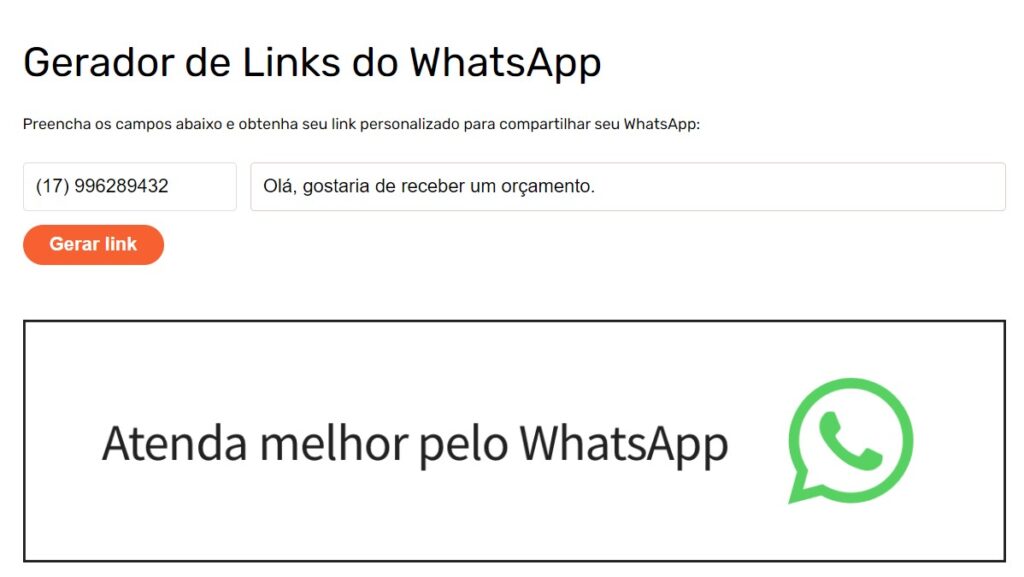 Como conseguir mais clientes no Instagram: gerador de links para WhatsApp