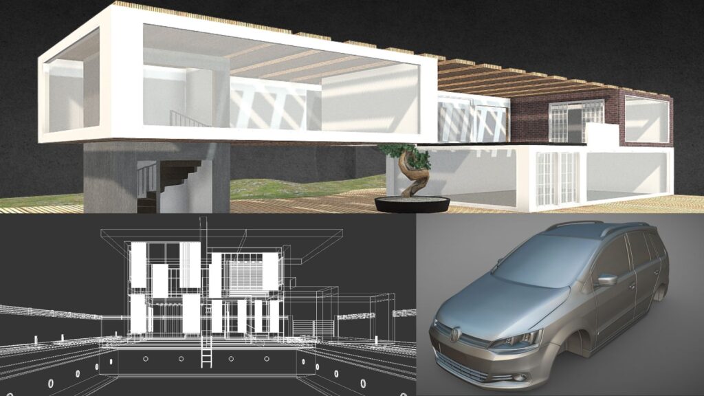 Qual a diferença entre Imagens 3D e Imagem Renderizada